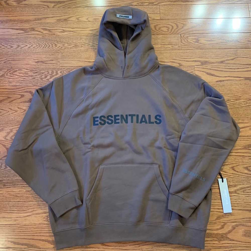 Fear of God Essentials Hoodie Brown